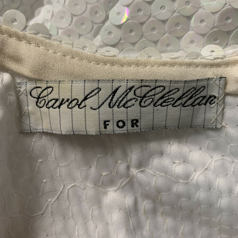 CAROL McCLELLAR Size M White Long Sleeve Blouse