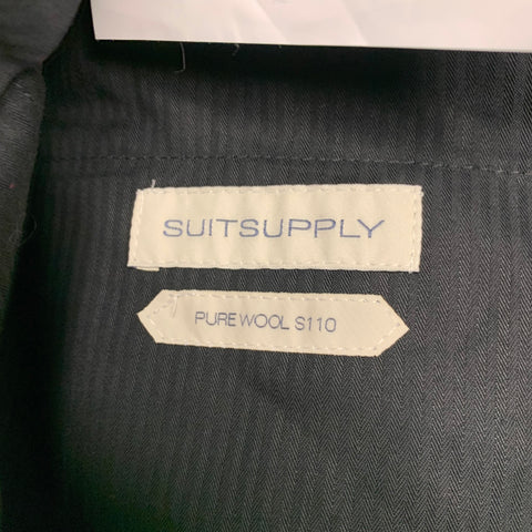 SUIT SUPPLY Size 34 Black Solid Wool Tuxedo Dress Pants