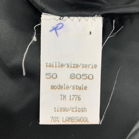 THIERRY MUGLER Taille 40 Veste sans col en laine rouge Angora