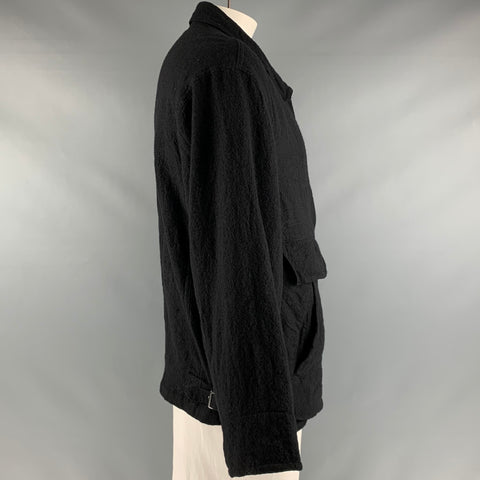 YOHJI YAMAMOTO Taille L Veste zippée en laine noire