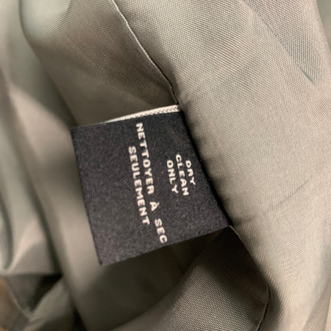 MARC by MARC JACOBS Size L Grey Khaki Plaid Silk Notch Lapel Sport Coat