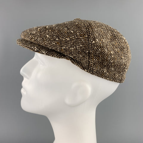GOORIN BROTHERS Size XL Brown Tweed Wool Hat