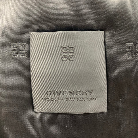 GIVENCHY Size 40 Black Notch Lapel Slim Fit Sport Coat