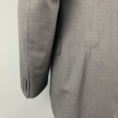 BURBERRY LONDON Size 42 Regular Dark Gray Wool Notch Lapel Suit