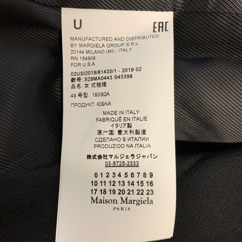 MAISON MARGIELA Taille 32 Pantalon décontracté en polyuréthane uni noir