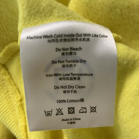 CLOT APPAREL Size M Yellow Graphic Cotton Crew-Neck Sweatshirt