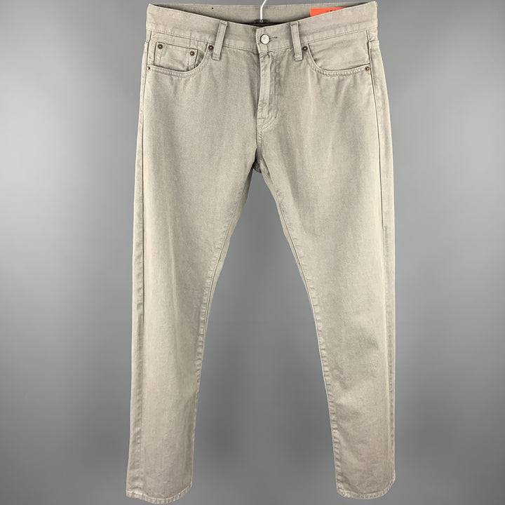JEAN SHOP Size 31 Gray Cotton Zip Fly Jeans