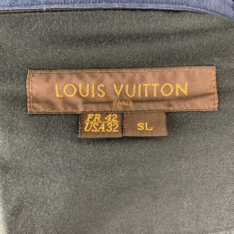 LOUIS VUITTON Size 32 Black Solid Cotton Jean Cut Casual Pants