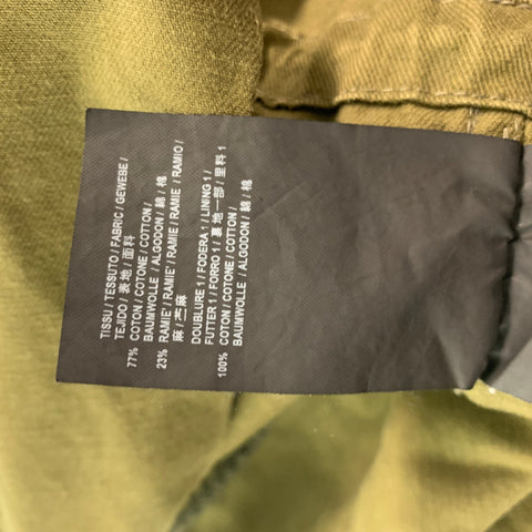 SAINT LAURENT Taille 38 Veste utilitaire en ramie de coton kaki