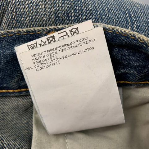 MAISON MARGIELA Size 31 Blue Wash Denim Button Fly Jeans