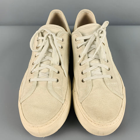 COMMON PROJECTS Size 9 Natural Leather Lace Up Sneakers