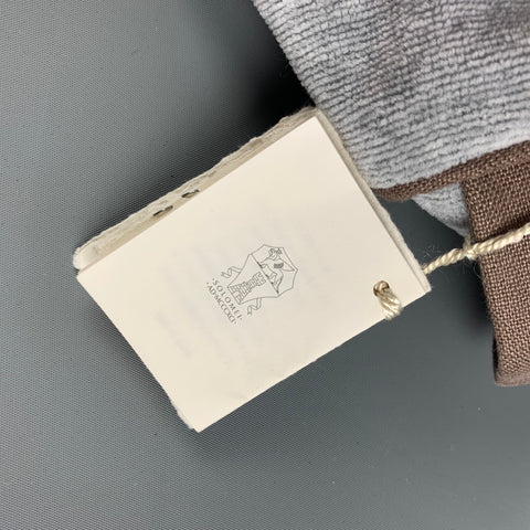 BRUNELLO CUCINELLI Neceser de algodón gris
