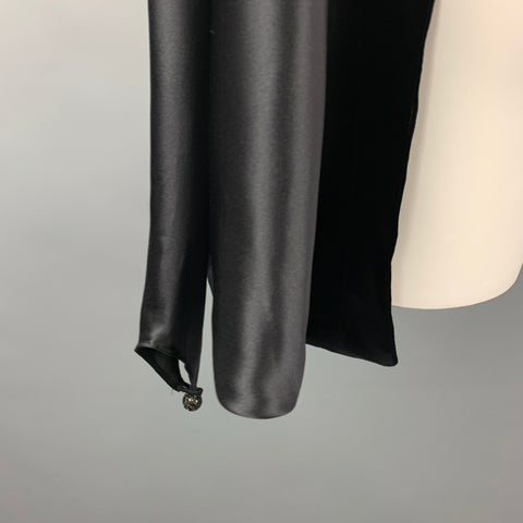 JEAN PAUL GAULTIER FEMME Size One Size Black Satin Oversized Sleeves