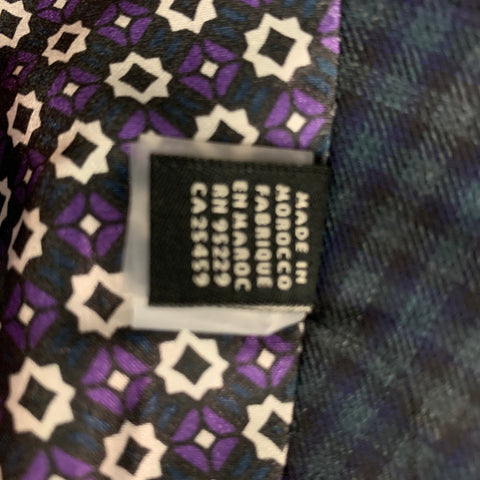 TED BAKER Size 40 Plaid Wool Buttoned Green Blue Vest