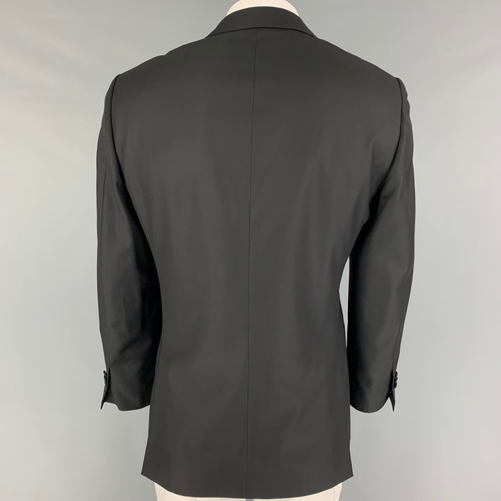 SUIT SUPPLY Size 44 Black Wool Tuxedo Sport Coat