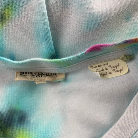 LEVI'S MADE & CRAFTED Size L Multi-Color Tie Dye Cotton Crew-Neck T-shirt