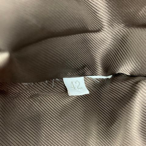 MIU MIU Size 6 Brown Suede Snaps Jacket