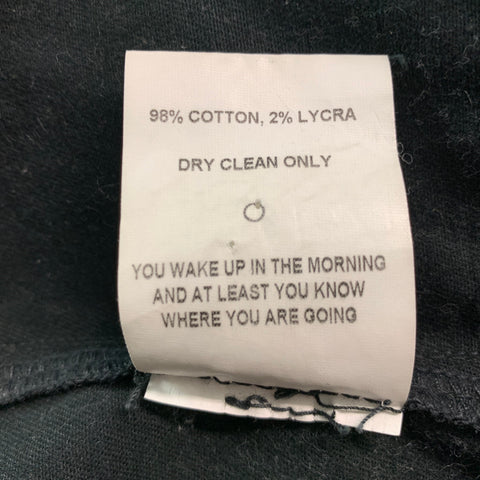 ECKHAUS LATTA Taille L Veste boutonnée en coton lycra métallisé violet