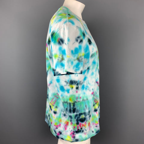 LEVI'S MADE & CRAFTED Size L Multi-Color Tie Dye Cotton Crew-Neck T-shirt