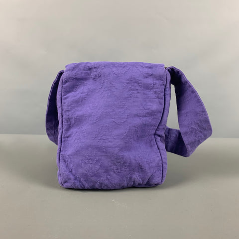 BERNHARD WILLHELM Mini bolso bordado crema morado