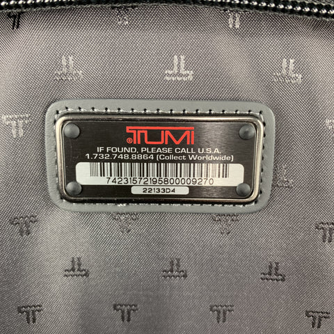 TUMI Black Nylon Canvas Travel TSA Approved Garment Bag