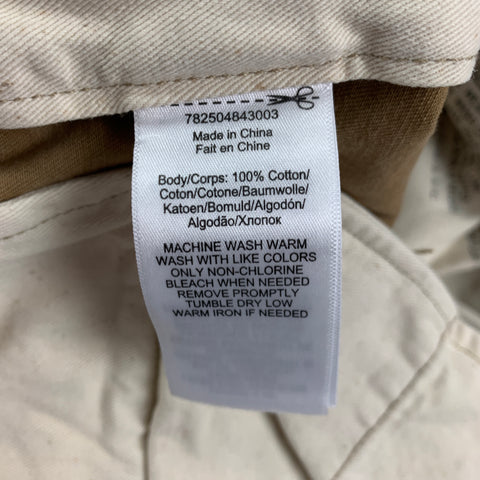 RRL by RALPH LAUREN Size 36 Beige Cotton Casual Pants