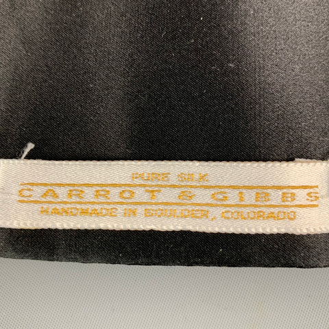 CARROT & GIBBS Black Paisley Silk Cummerbund