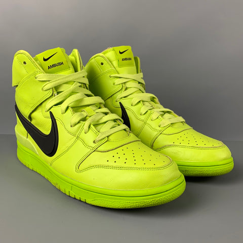 Zapatillas altas AMBUSH x Nike talla 10.5 Flash Lime de cuero