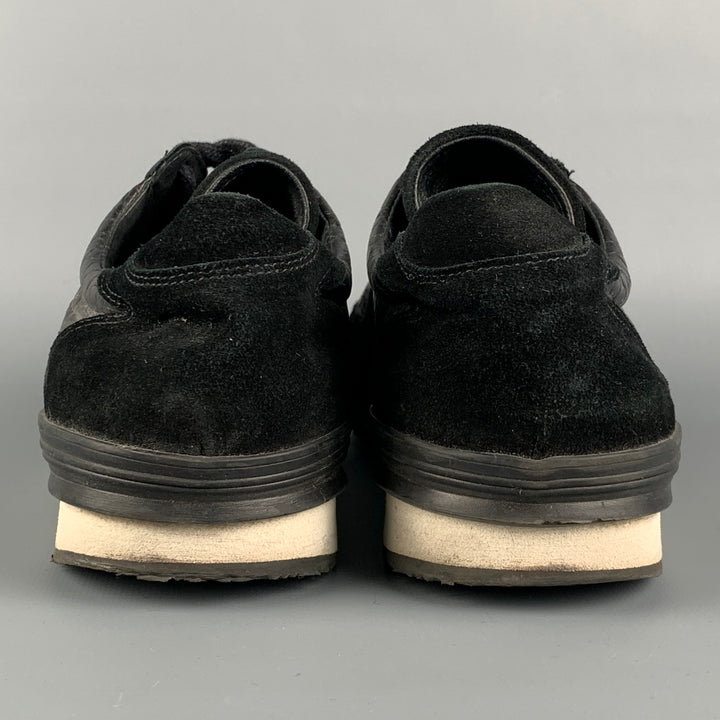 OUR LEGACY Size 11 Black Leather Sneakers