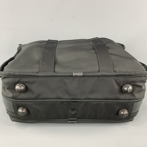 TUMI Black NylonCanvas Carry On Travel Bag