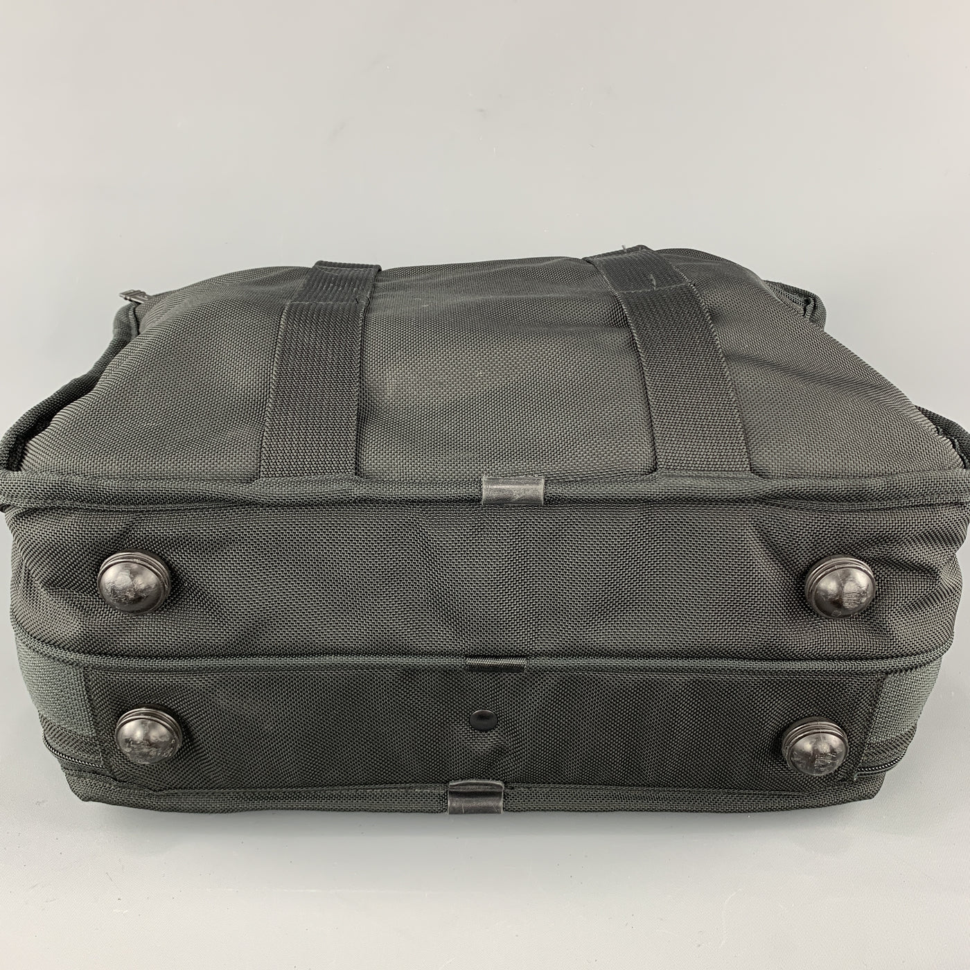 TUMI Black NylonCanvas Carry On Travel Bag
