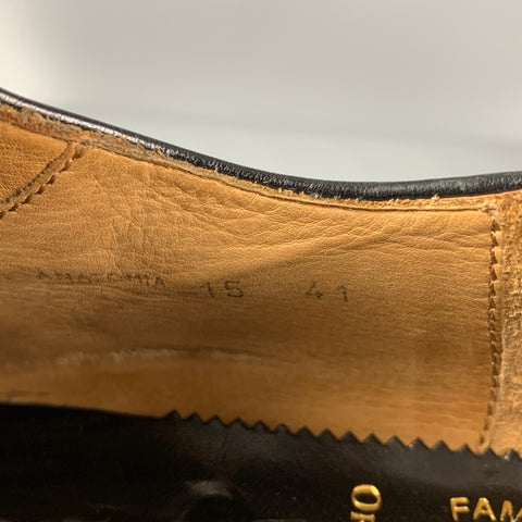 OFFICINE CREATIVE Chaussures à lacets en cuir noir taille 8