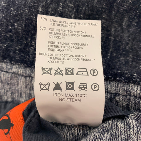 BARENA Taille XL Cardigan en laine mélangée gris chiné