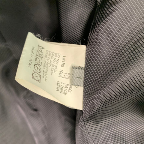 MR TURK Size 38 Black Cream Woven Polyester Blend Vest (Indoor)