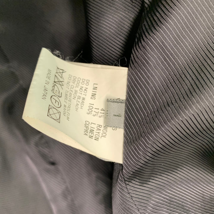 MR TURK Size 38 Black Cream Woven Polyester Blend Vest (Indoor)