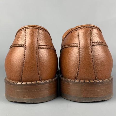 AQUATALIA Size 10.5 Caramel Leather Lace Up Shoes