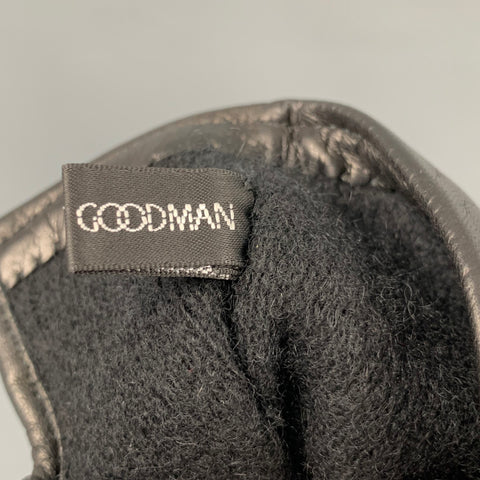 BERGDORF GOODMAN Size 8.5 Black Calf Hair Leather Gloves