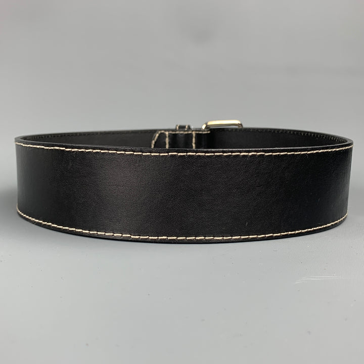 IVAN GRUNDAHL Waist Size 31 Black Leather Belt