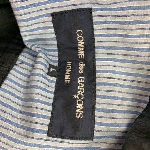 COMME des GARCONS HOMME Size L Navy Cotton Double Breasted Coat