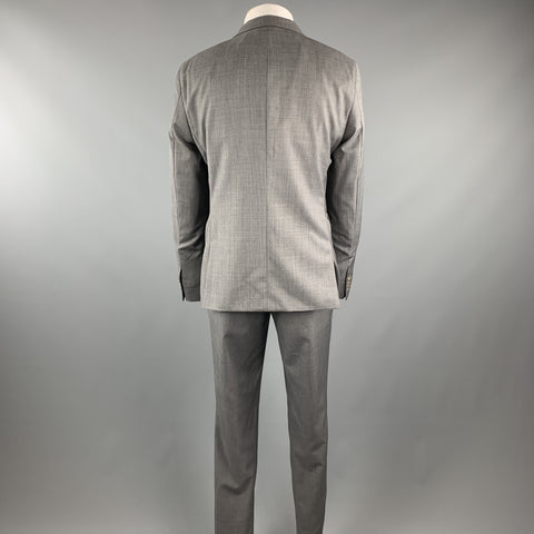 SAND Size 44 Gray Acetate / Viscose Notch Lapel 36 x 32 Suit