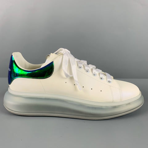 ALEXANDER MCQUEEN Size 11 White Green Sneakers