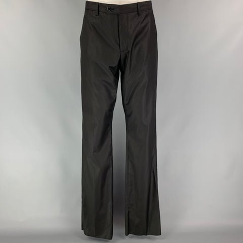 CALVIN KLEIN COLLECTION Taille 38 Costume à revers cranté en laine noire
