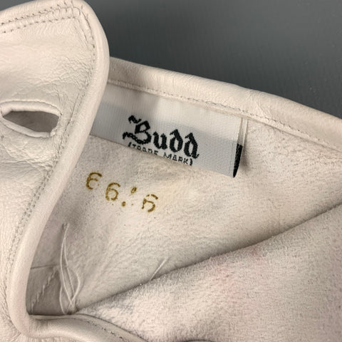 BUDD Size 9 White Leather Gloves