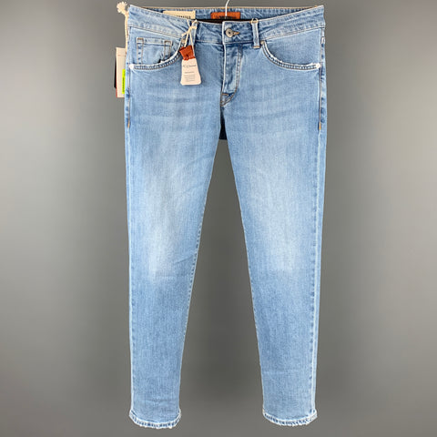 MC DENIMERIE Size 28 Light Blue Wash Cotton Button Fly Jeans
