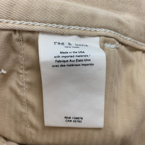 RAG & BONE Size 31 Off White Cotton Slim Chino Casual Pants