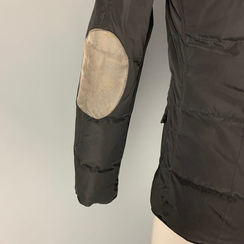 MARCEL et MARCEL Size M Black Quilted Elbow Patches Jacket