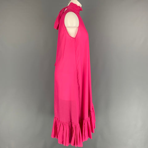 MAGGIE MARILYN Talla 6 Rosa No listado Vestido atado hacia atrás