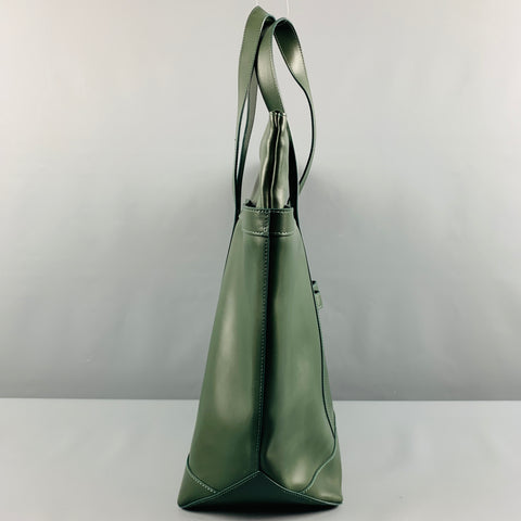 MARIMEKKO Sac à main fourre-tout en cuir vert