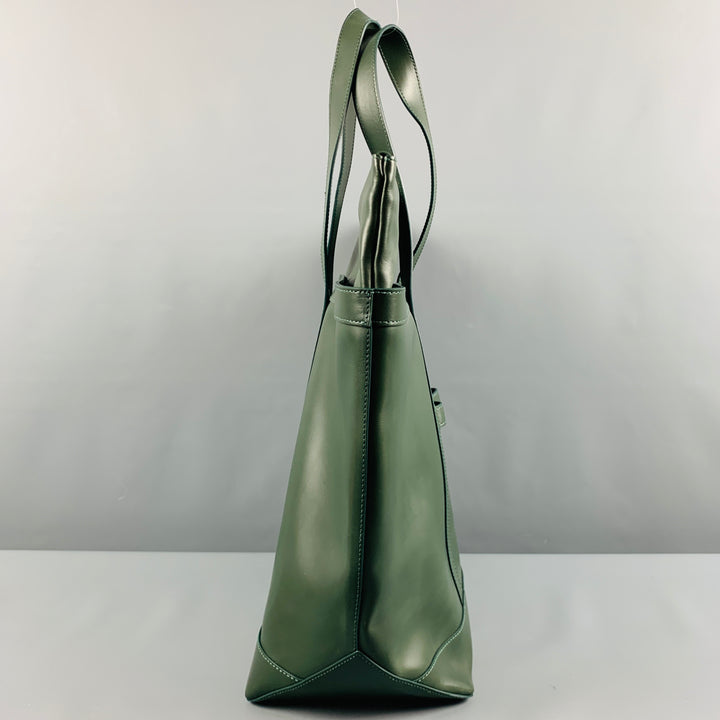 MARIMEKKO Green Leather Tote Handbag