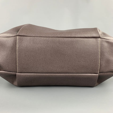 BEVINI Pink & Purple Color Block Leather Tote Handbag